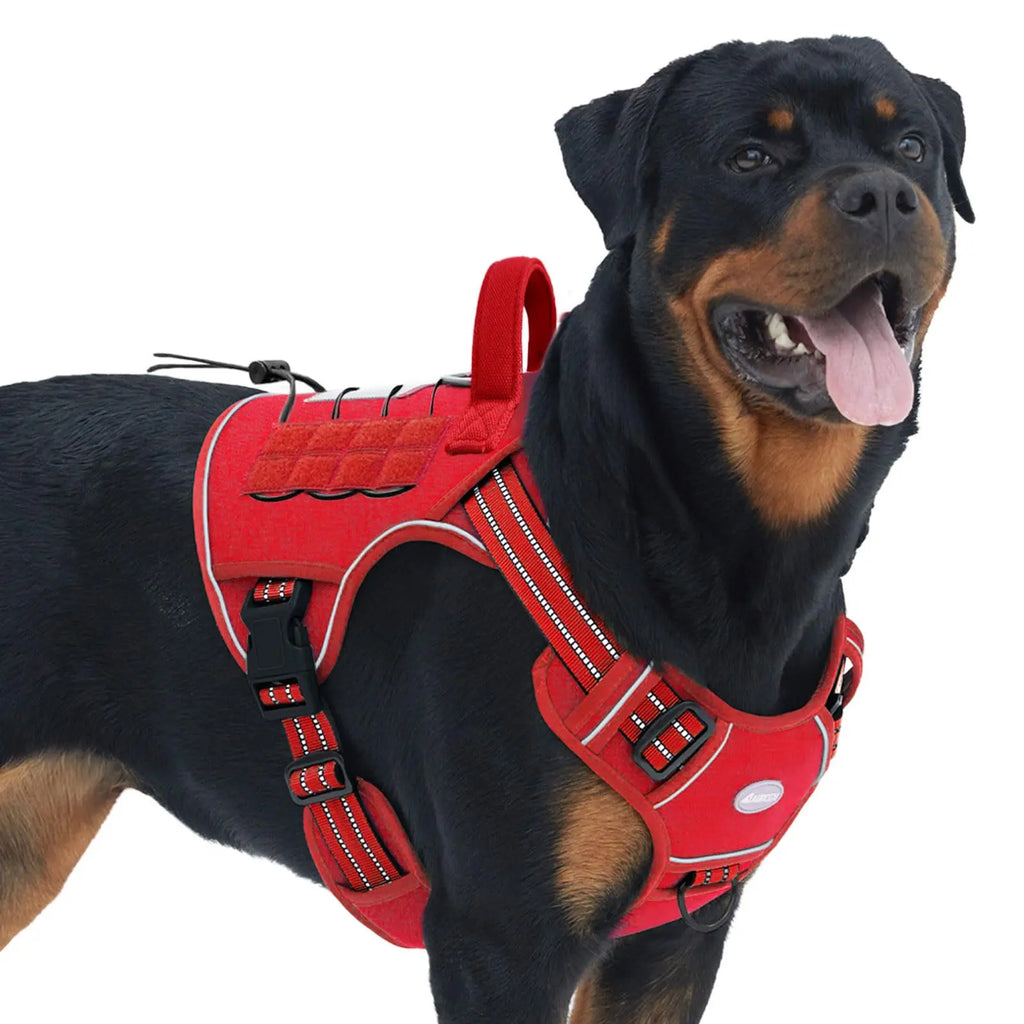 Auroth Tactical Dog Harness - Versatile and Durable No-Pull Harness for Small to Large Dogs with Reflective Features and Adjustable Control