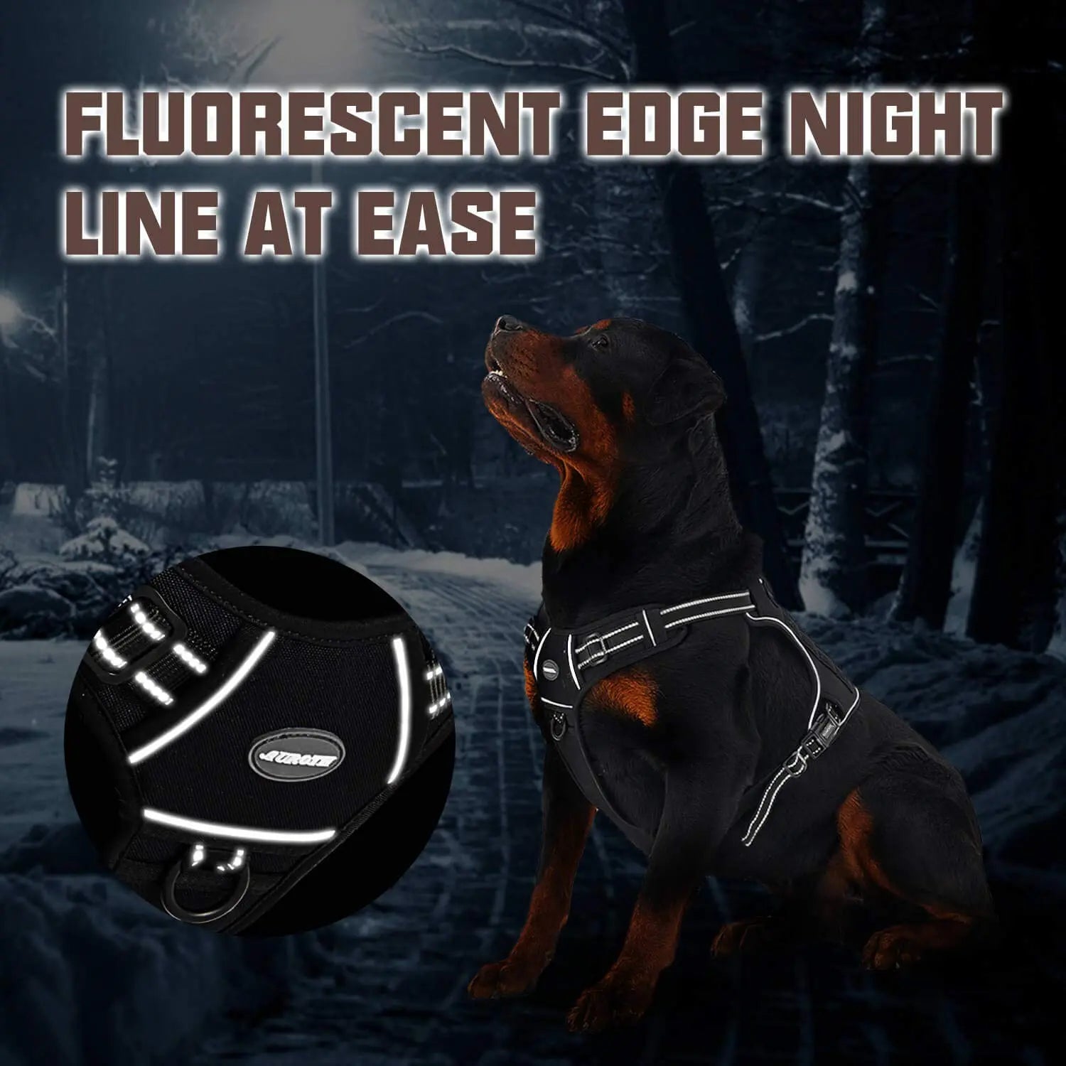 Auroth Tactical Dog Harness - Versatile and Durable No-Pull Harness for Small to Large Dogs with Reflective Features and Adjustable Control