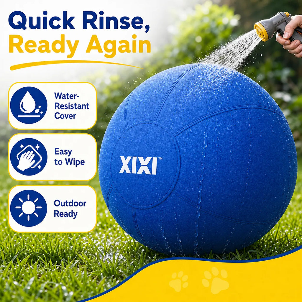 Xixipup Interactive Outdoor Herding Ball for High-Energy Dogs, Heavy-Duty Oxford Cover Inflatable Exercise & Training Toy, 18/22/25 in Campingessentials