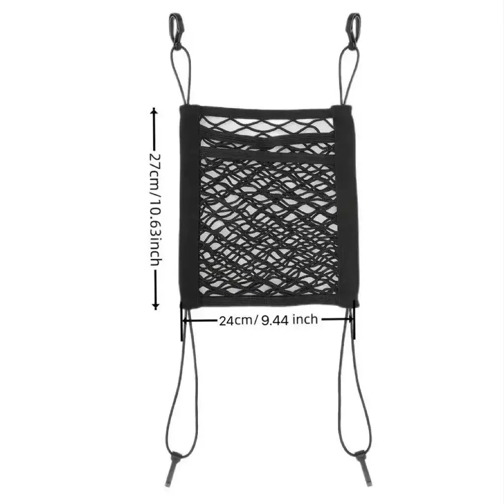 Pet Car Seat Rear Isolation Mesh Net, Safety Divider, Dog & Cat Accessories for Travel Use