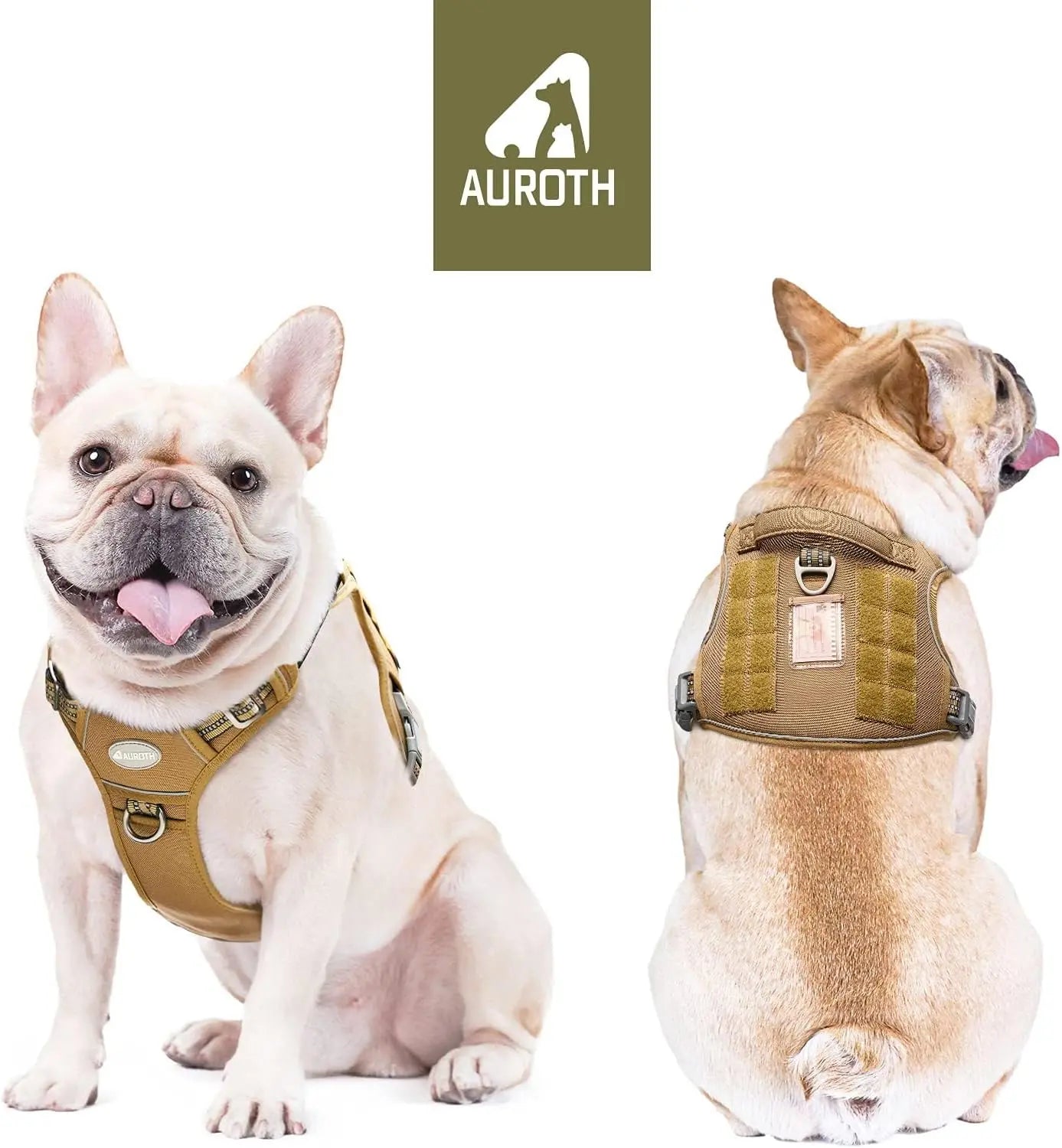 Auroth Tactical Dog Harness - Versatile and Durable No-Pull Harness for Small to Large Dogs with Reflective Features and Adjustable Control